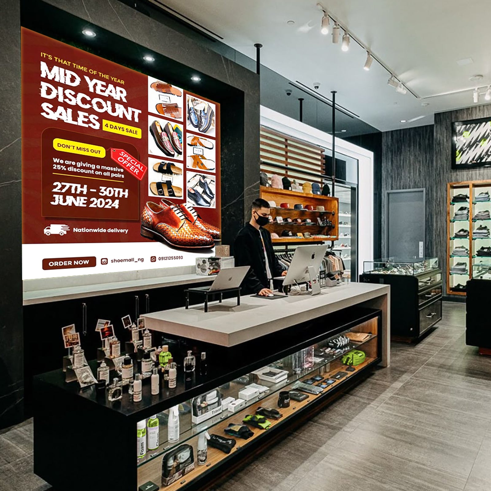 Wall Mount Digital Signage, FHD Touchscreen Monitor Android 14, Multi-Touch Screen Smart Split, Commercial Advertising Display, Time Switch, CMS Management, HD-MI/ USB/ WiFi/ for Windows